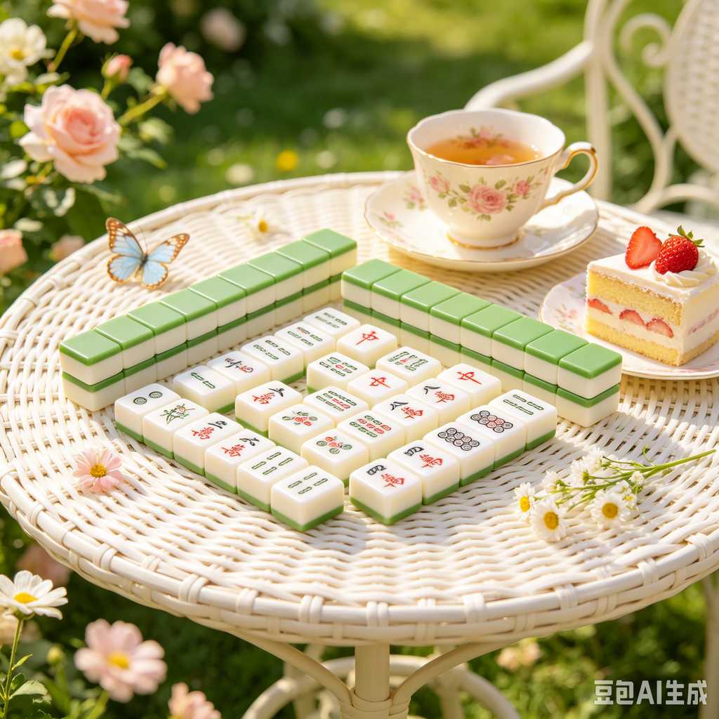traditional oriental mahjong tiles