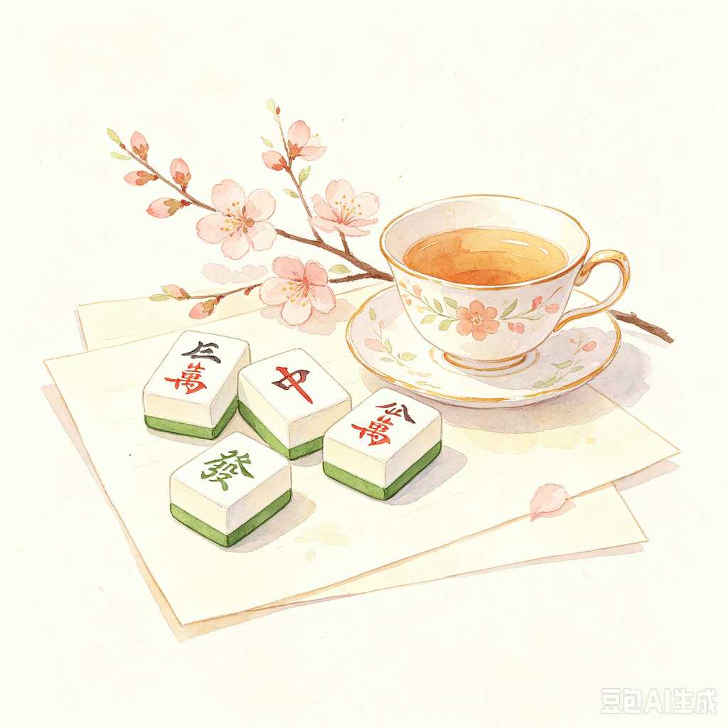 trendy color mahjong set